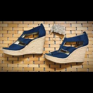 Michael Kors Damita Canvas Espadrille Wedge